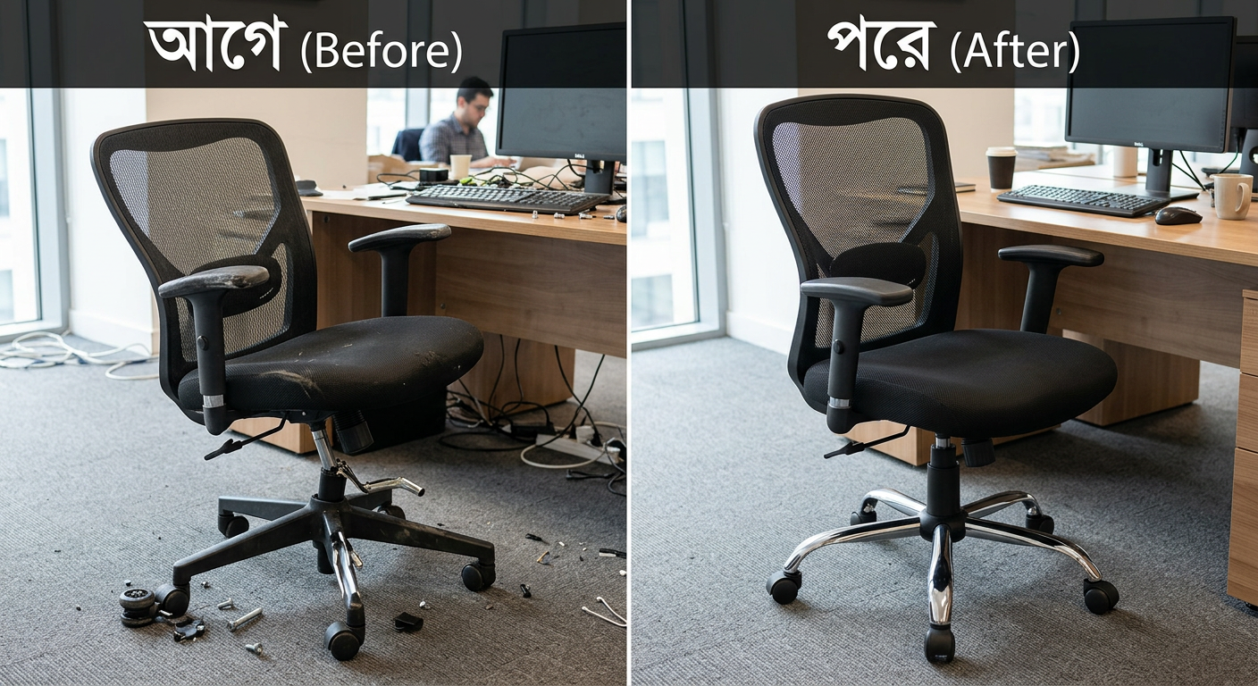 Leather Upholstery Before and After